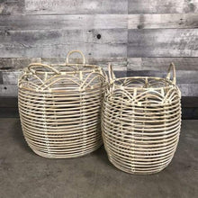 Load image into Gallery viewer, HANDCRAFTED KUBU DESIGNER BASKETS (SET OF 2) - $179.00
