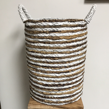 Load image into Gallery viewer, Water hyacinth Baskets with handles
