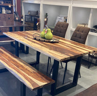 67 inch Winston Natural Rosewood dining table