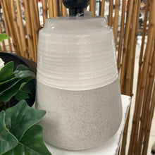 Load image into Gallery viewer, Gray &amp; White Porcelain Lamp
