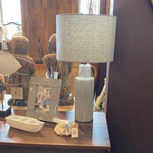 Load image into Gallery viewer, Small Gray Textured Bottle Table
