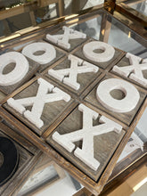 Load image into Gallery viewer, Wood White Tic Tac Toe Game Board
