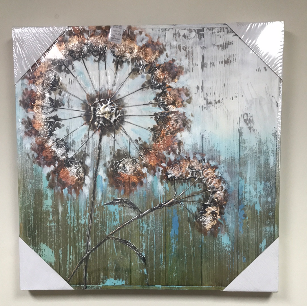 Flowers on Wood Painting