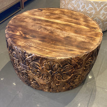 Load image into Gallery viewer, Jungle Mango Wood Drum Coffee Table

