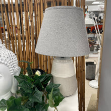 Load image into Gallery viewer, Gray &amp; White Porcelain Lamp
