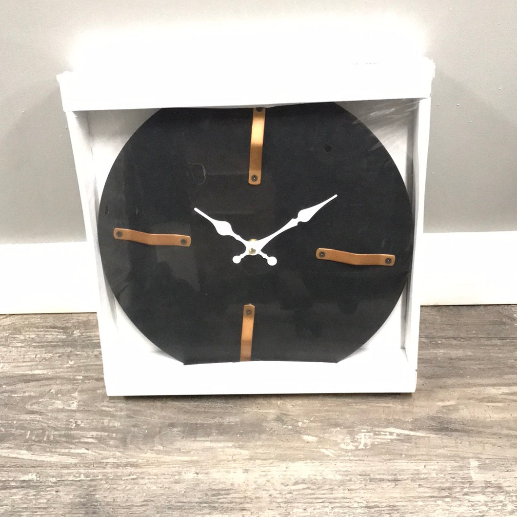 Ultra modern black wall clock