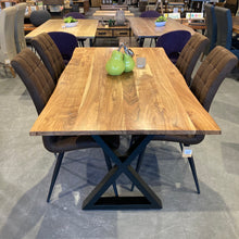 Load image into Gallery viewer, Matrix 67 inch live edge Acacia dining table
