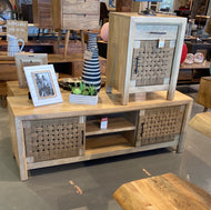 Mely Natural Mango Wood TV Stand