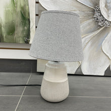 Load image into Gallery viewer, Gray &amp; White Porcelain Lamp
