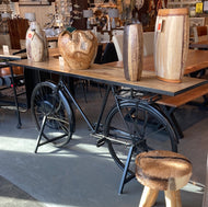 Black Bicycle console Table