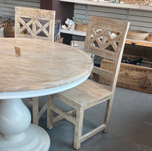 Load image into Gallery viewer, White Elisa wooden dining chair
