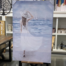 Load image into Gallery viewer, Woman on the Beach Oil Painting
