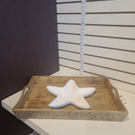 Small decorative hand carved Mango Wood tray