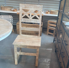 Load image into Gallery viewer, White Elisa wooden dining chair
