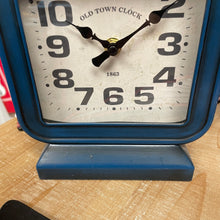 Load image into Gallery viewer, Blue Square Hanging Alarm Clock
