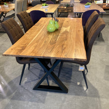 Load image into Gallery viewer, Matrix 67 inch live edge Acacia dining table

