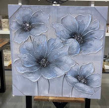 Load image into Gallery viewer, Pale Blue Flowers - Oil Painting
