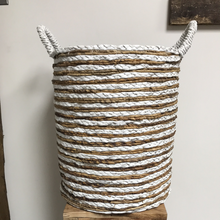 Load image into Gallery viewer, Water hyacinth Baskets with handles
