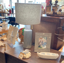 Load image into Gallery viewer, Small Gray Textured Bottle Table
