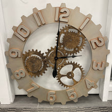 Load image into Gallery viewer, Rusted Gears Wall Clock
