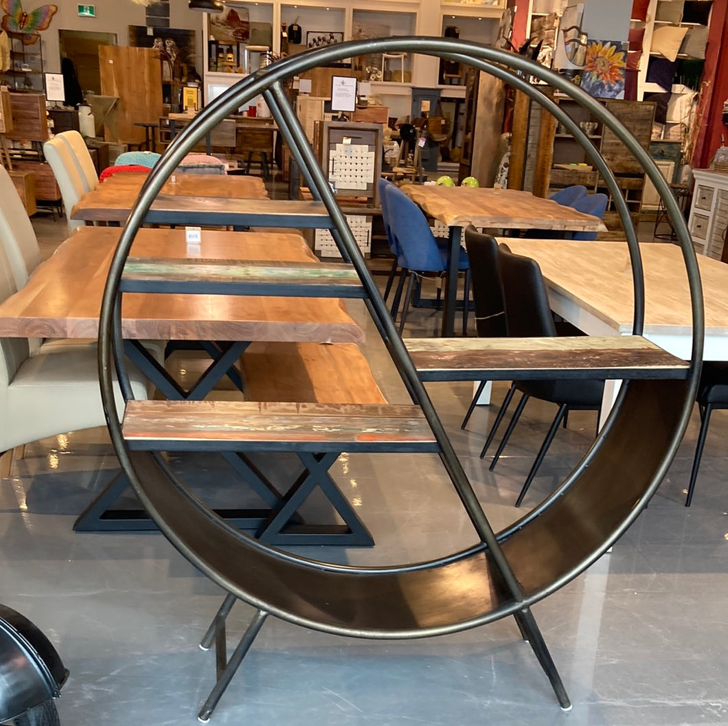 Circular Metal Bookshelf