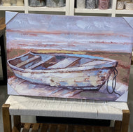 Landed Boat, canvas painting