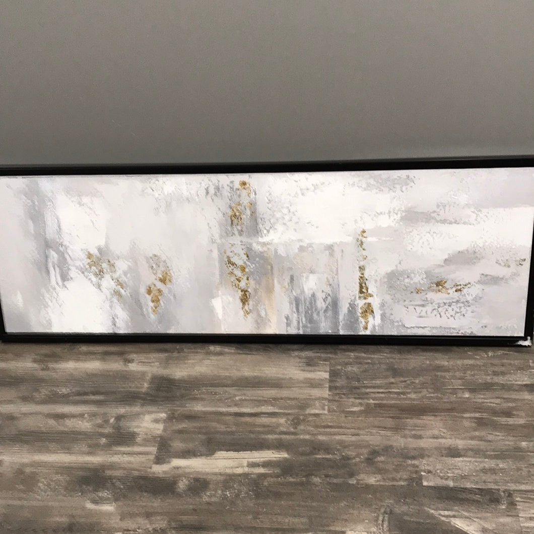 Black Framed abstract painting