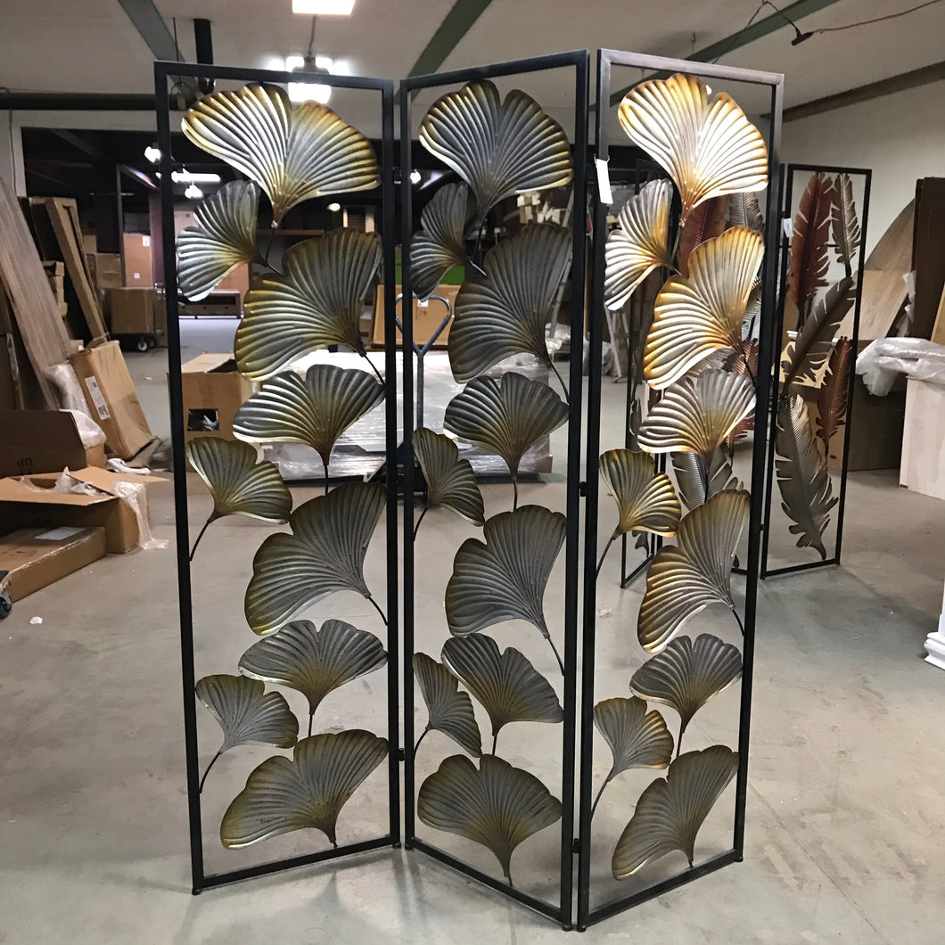Three panel room divider