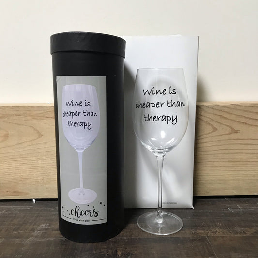 Assorted 19 oz Wine Glass & gift box