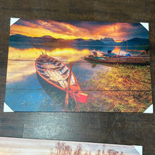 Load image into Gallery viewer, Assorted Sunset boat canvas print painting
