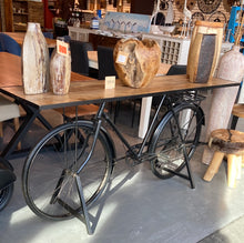 Load image into Gallery viewer, Black Bicycle console Table
