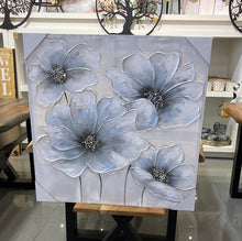 Load image into Gallery viewer, Pale Blue Flowers - Oil Painting
