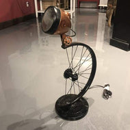 Iron C cycle table lamp
