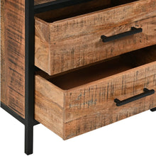 Load image into Gallery viewer, Madone Mango Wood Slim Bookcase - Rustic Furniture Outlet
