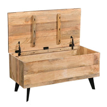 Load image into Gallery viewer, Mango Wood Storage Blanket Box Trunk - Rustic Furniture Outlet
