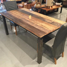 Load image into Gallery viewer, 95 inch Russet Reclaimed wood Dining Table

