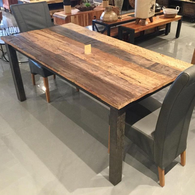 87 inch Russet Reclaimed wood Dining Table
