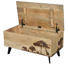 Load image into Gallery viewer, Safari Storage Blanket Box Trunk - Rustic Furniture Outlet

