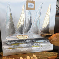 Gold Sailboat painting