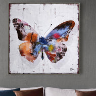 Colourful Butterfly - Oil Painting on Canvas