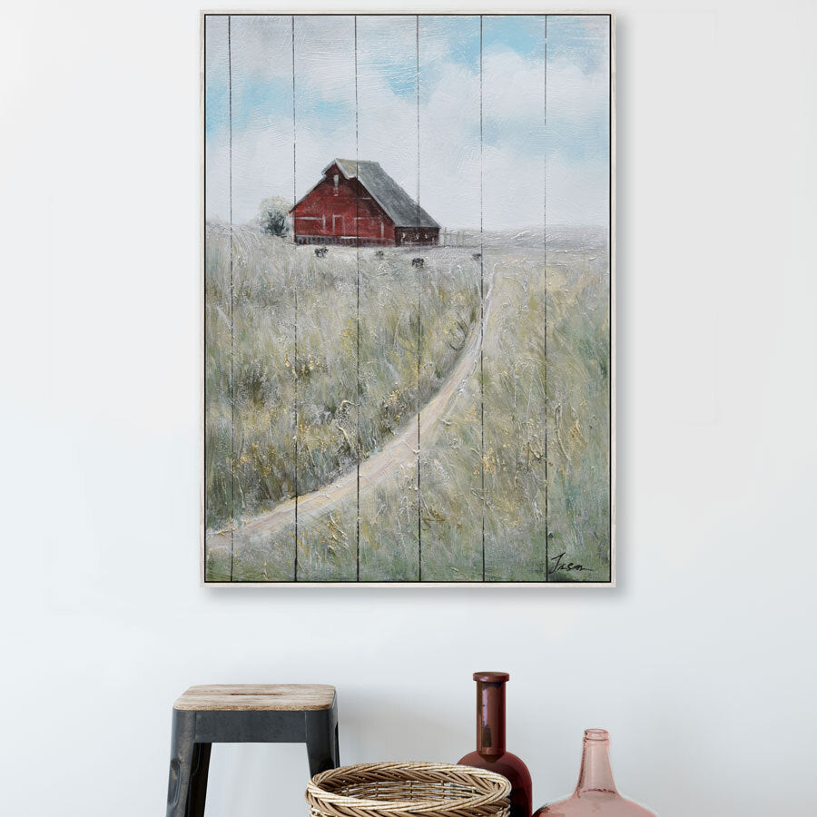 Path to the Farm - Oil Painting on Wood