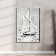 Gold Accented Boat Painting