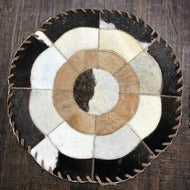 Cowhide 16 flower placemat