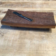 Wine Barrel Cheese board & Knife