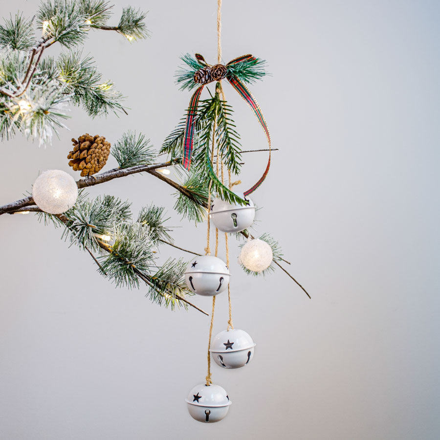 White Hanging Christmas Bells